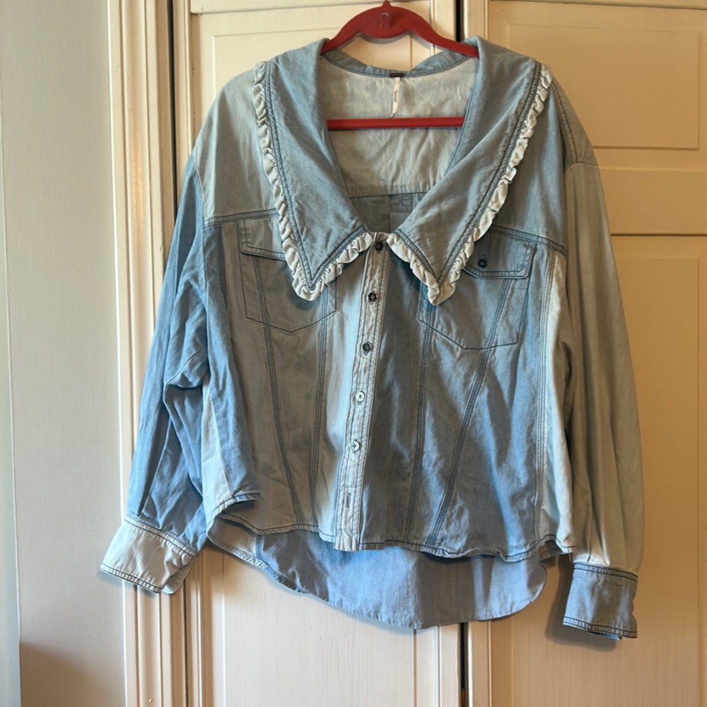 Free People Daisy Denim Button Down